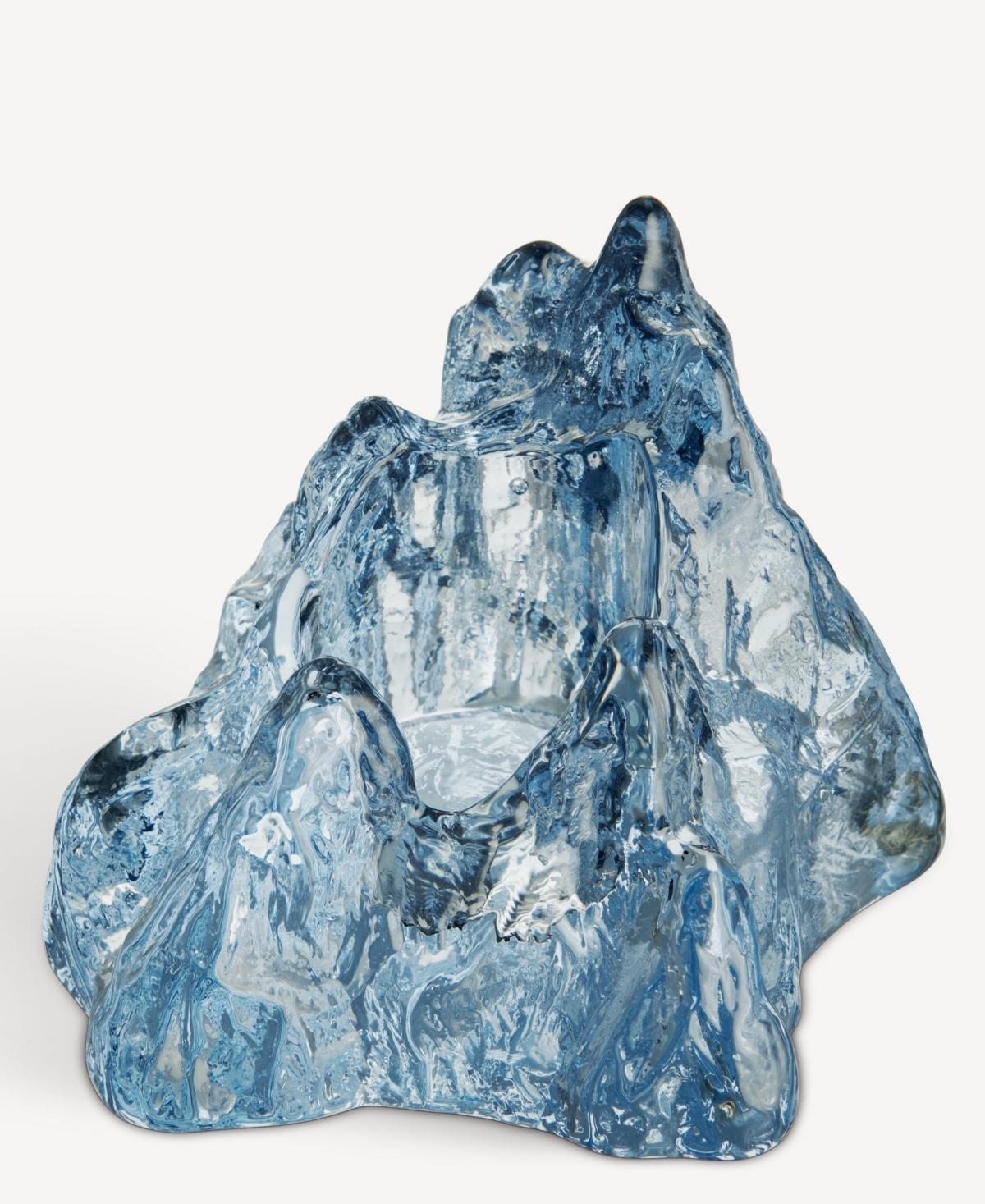 Kosta Boda The Rock Votive In Blue