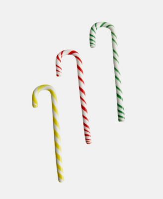 Polka Candy Cane Holiday D&eacute;cor, Set of 3