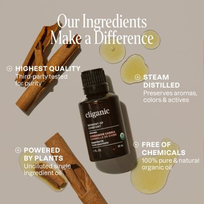 Organic Cinnamon Cassia Essential Oil - 1 oz