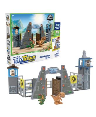 Jurassic World Dino Escape Magnetic Tiles Playset, 69 Piece