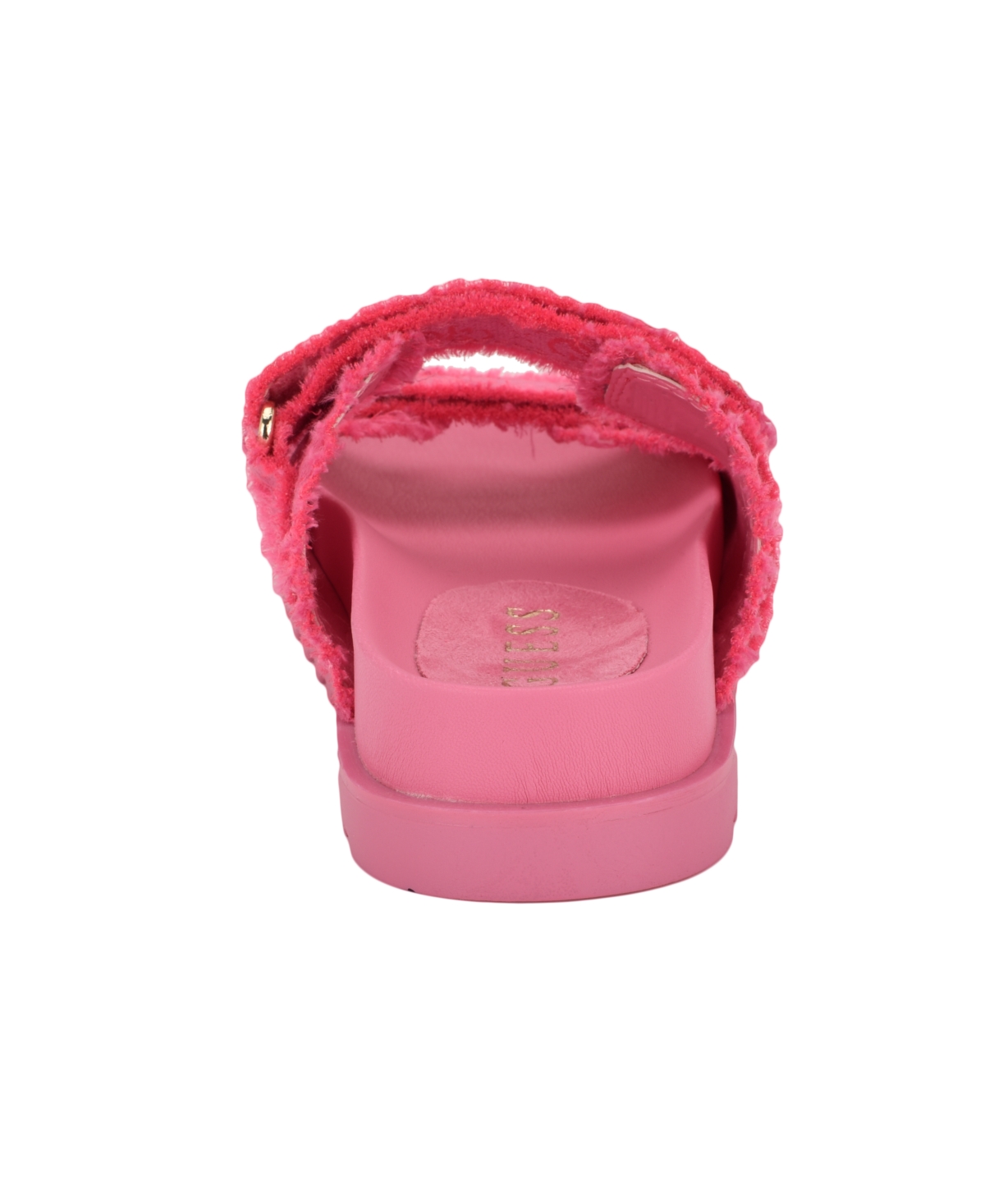 Guess Women's Fabulon Two Strap Sporty Footbed Sandals In Pink Fray Logo