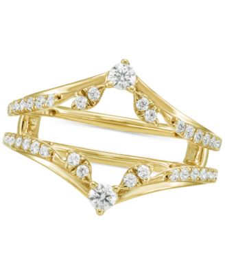 Macy's - Diamond Chevron Ring Guard Enhancer (1/2 ct. t.w.) in 14k Gold