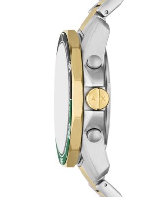 Men's Quartz Chronograph Two-Tone Stainless-Steel Watch, 44mm