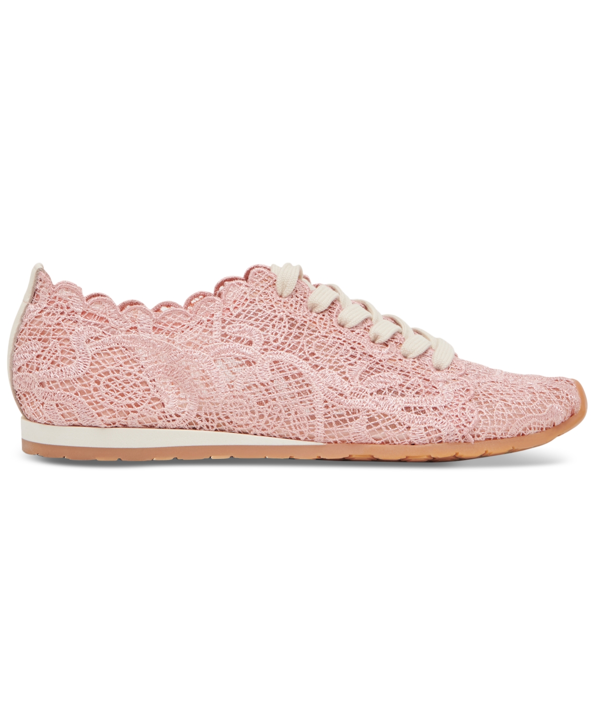 Dolce Vita Women's Dayana Lace Floral Lace-up Sneakers In Rose Lace