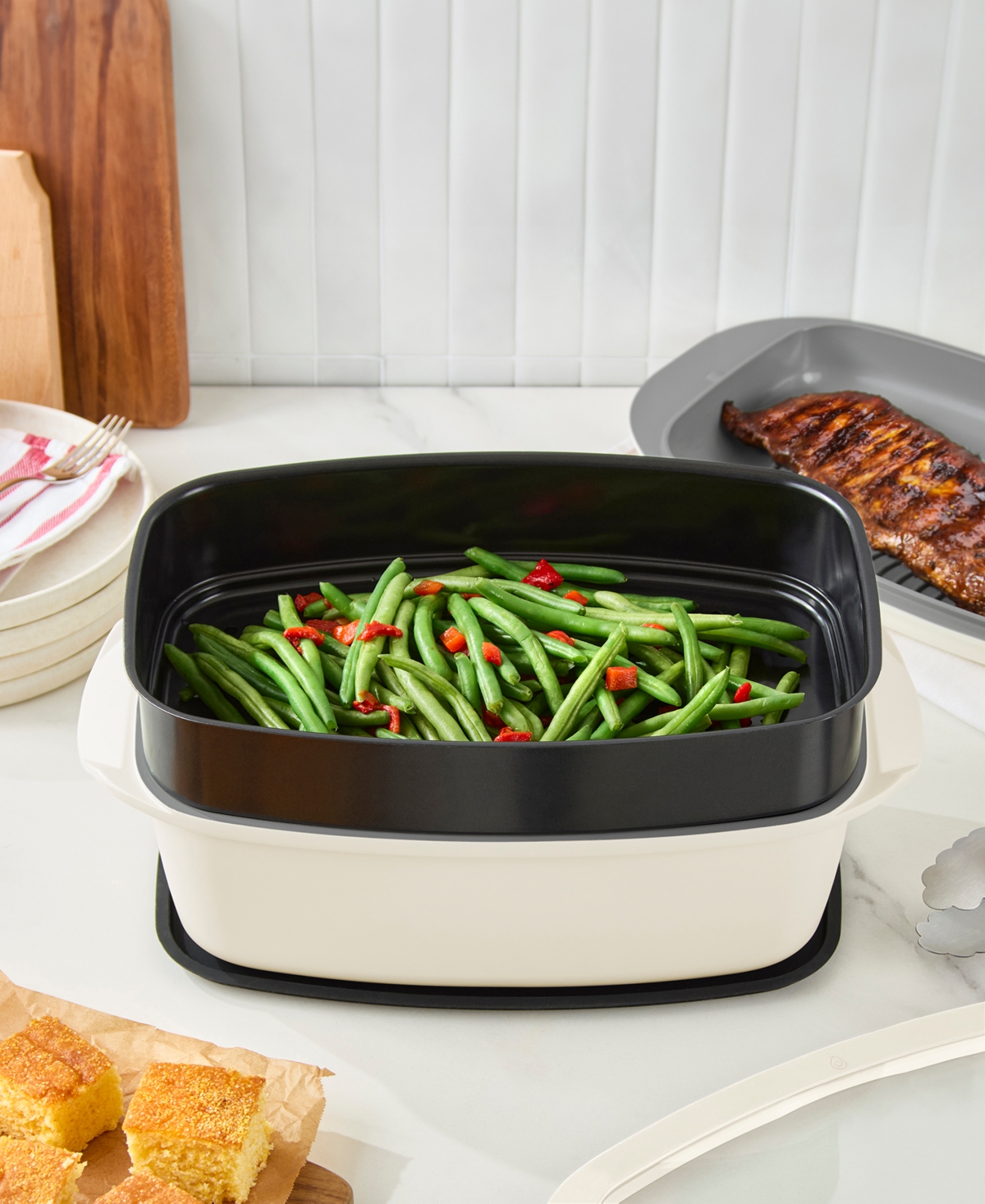 DASH SMARTSTORE 7-IN-1 MULTIPURPOSE COOKWARE AND STEAMER SET 