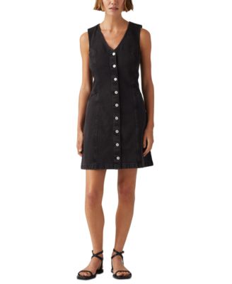 Levi's - Women's Vianna Denim Button-Front Vest Dress