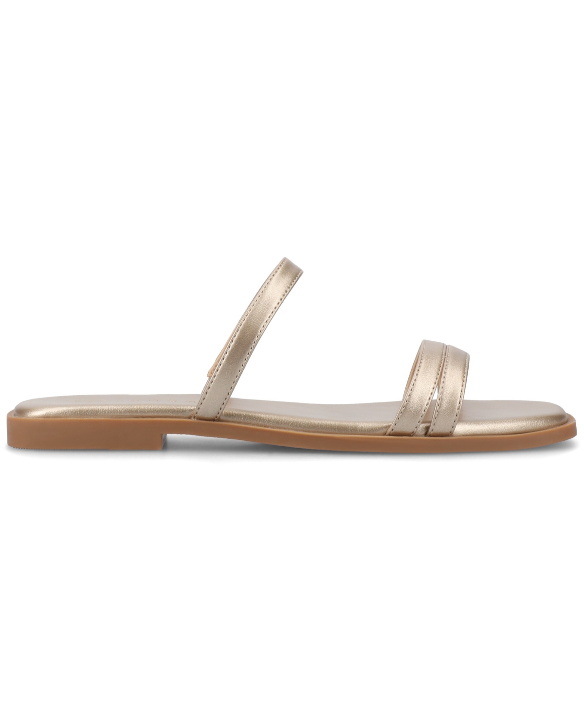 Journee Collection Brisa Slide Sandal In Champagne