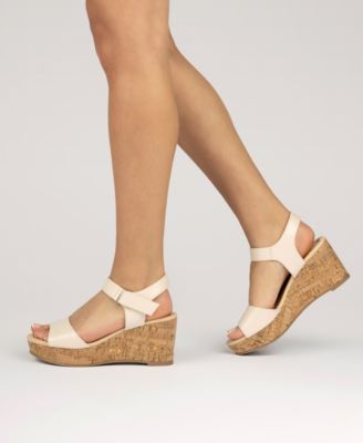 Women's Ranae Ankle Strap Platform Cork Wedge Sandals