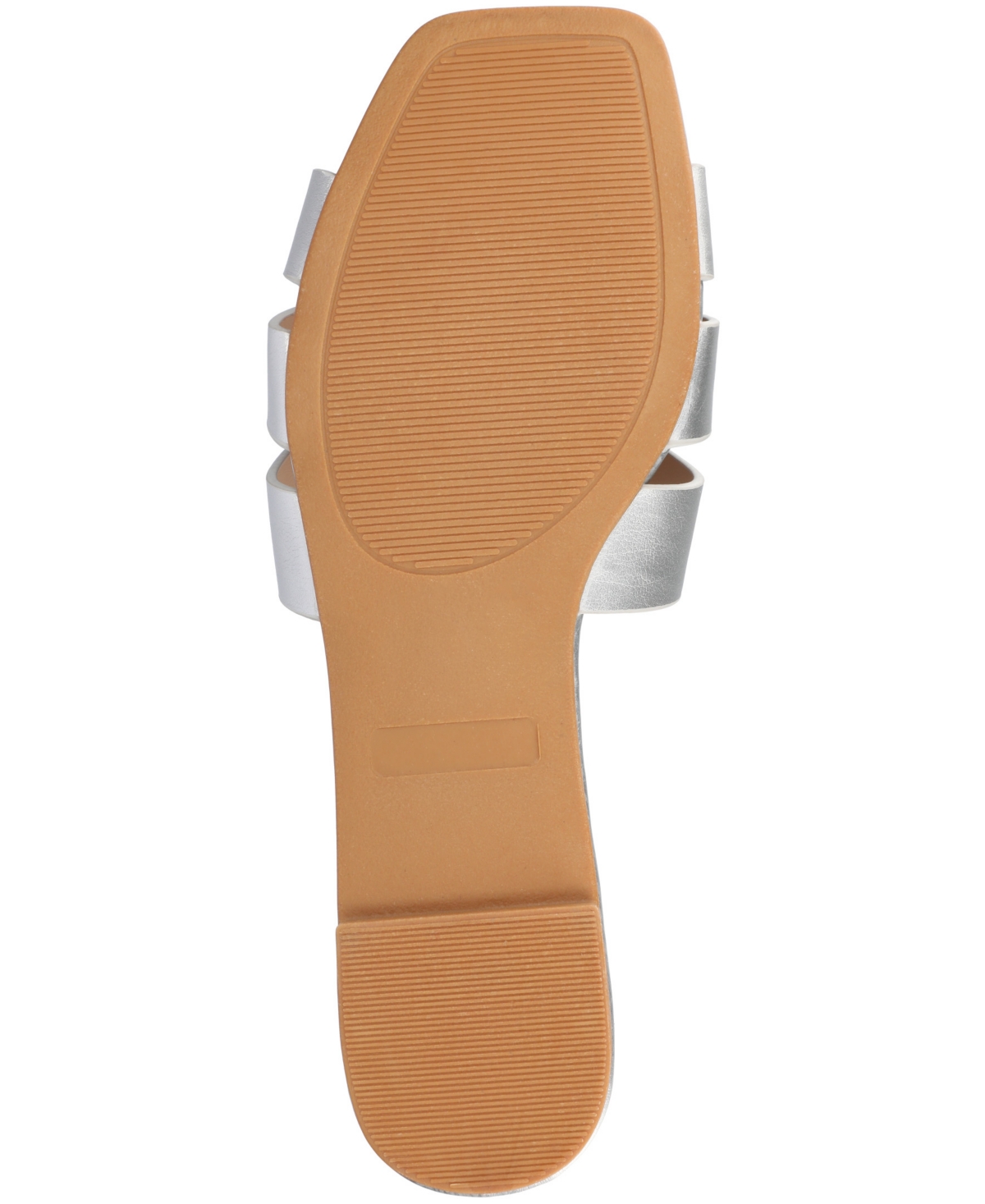 Journee Collection Journee Womens Arrina Wide Width Flat Sandals In Silver