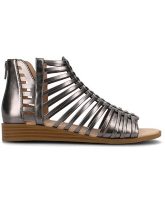Women's Delilah Gladiator Sliver Wedge Sandals