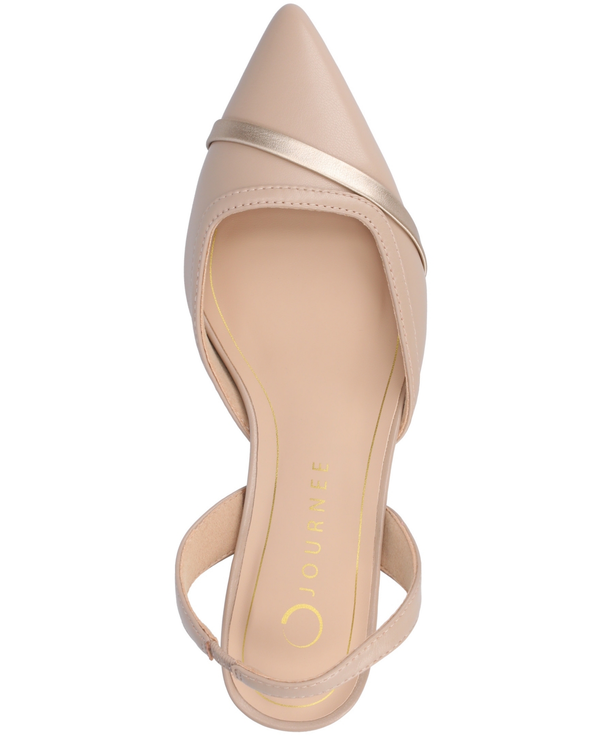 JOURNEE COLLECTION WOMEN'S NELLIA SLINGBACK KITTEN HEEL PUMPS 
