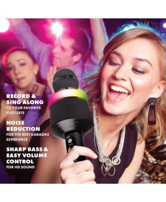 GabbaGoods LED Handheld Wireless Karaoke Microphone Speaker