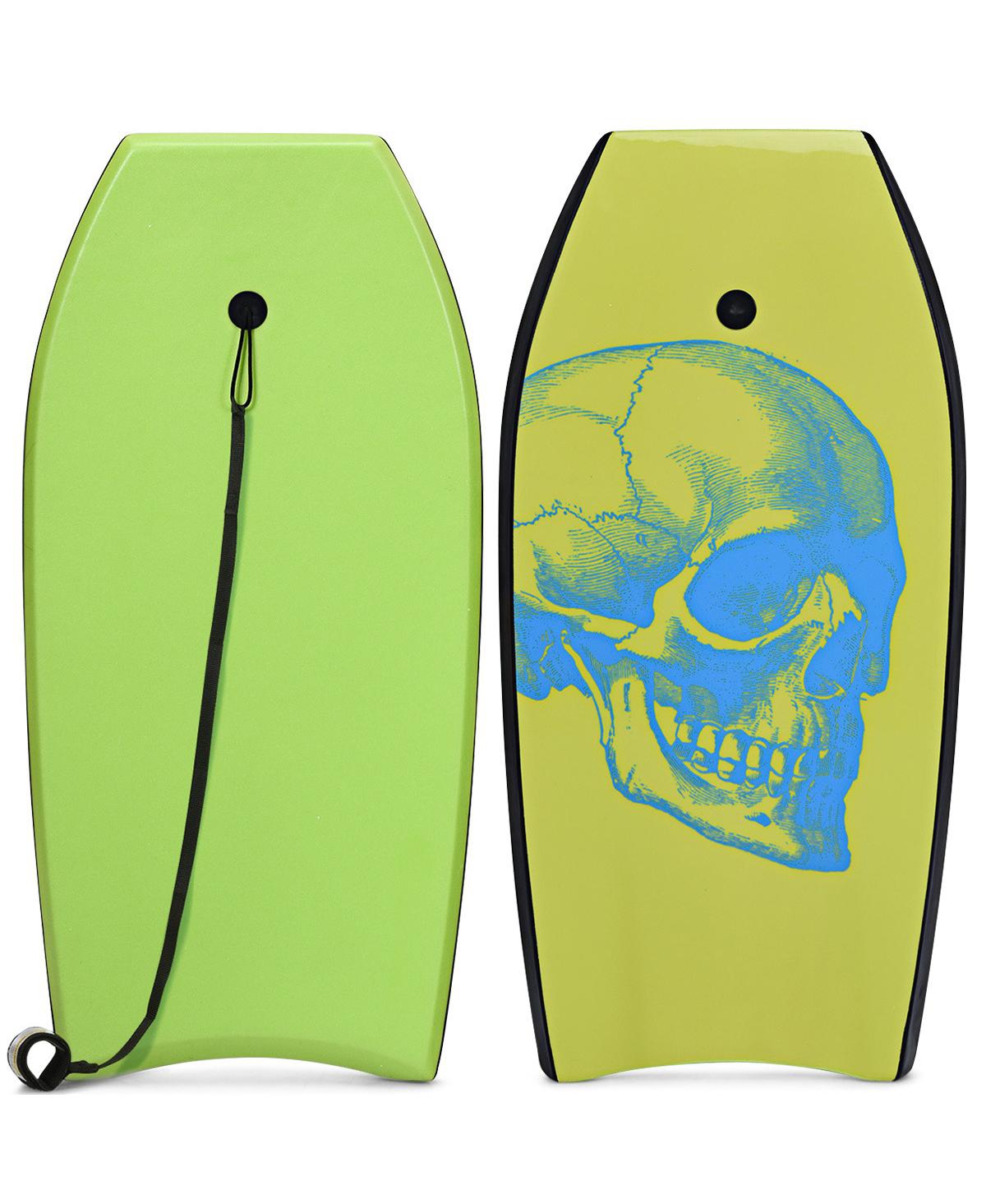 Super Surfing Lightweight Bodyboard with Leash - Green