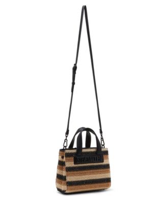 Steve Madden Bflores Raffia Mini Tote - Macy's