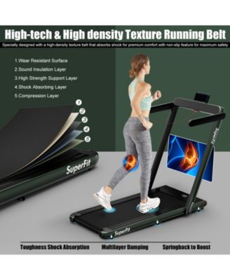 2.25HP 2 in 1 Folding Treadmill with APP Speaker Remote Control