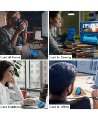 Ergonomic Mouse Wireless,2.4G Optical Cordless Mice with 800/1200/1600 DPI,Vertical Computer Wireless Mouse for Laptop, Mac,PC,Desktop (for Right Hand, Large)