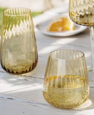 Francesca Amber High Ball Glass