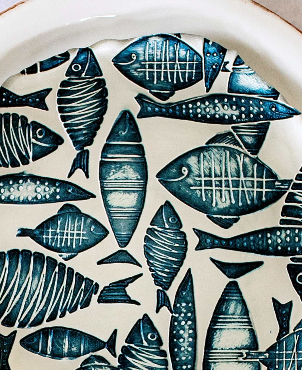 Vietri Isola Glass 8.25" Salad Plate