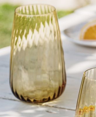 Francesca Amber High Ball Glass