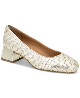 Gentle Souls - Women's Lancinen Woven Block-Heel Pumps