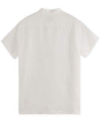 Men's Regular-Fit Button-Down Linen Shirt