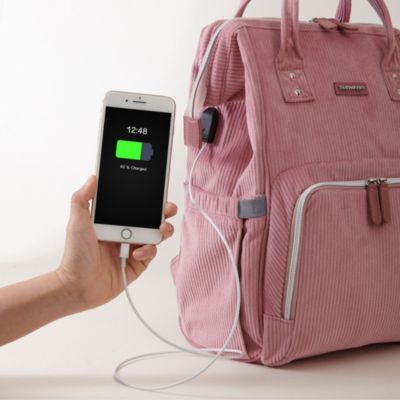 Corduroy Comfort Carryall Diaper Backpack