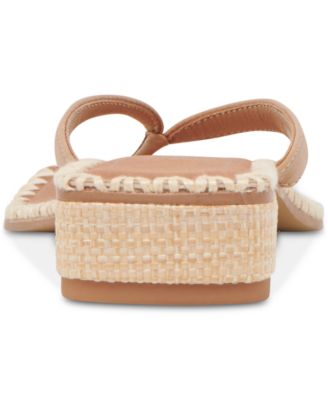 Women's Barty Whipstitch Thong Low Heel Sandals
