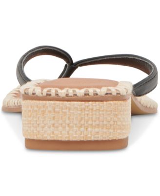 Women's Barty Whipstitch Thong Low Heel Sandals