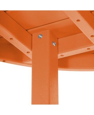 5-Piece HDPE Folding Adirondack Chair Outdoor Patio Conversation Set