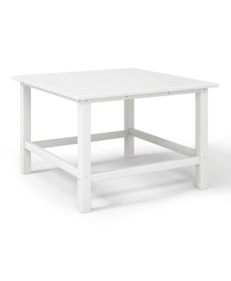 Kids 5-Piece HDPE Outdoor Square Patio Dining Table and Chairs Set