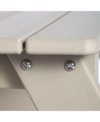 Outdoor Patio Kids HDPE Plastic Picnic Bench Table