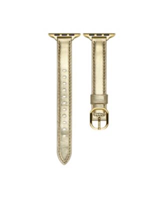 Carmen Metallic Leather Band for Apple Watch, Fits All Apple Watch Models