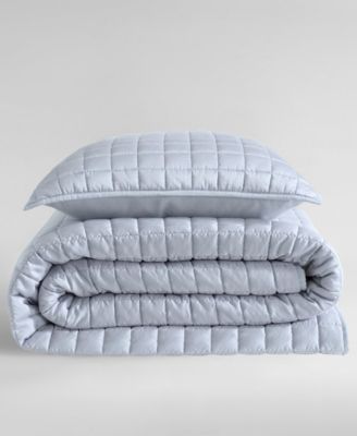 Tencel Solid Reversible 3-Pc. Quilt Set, Queen