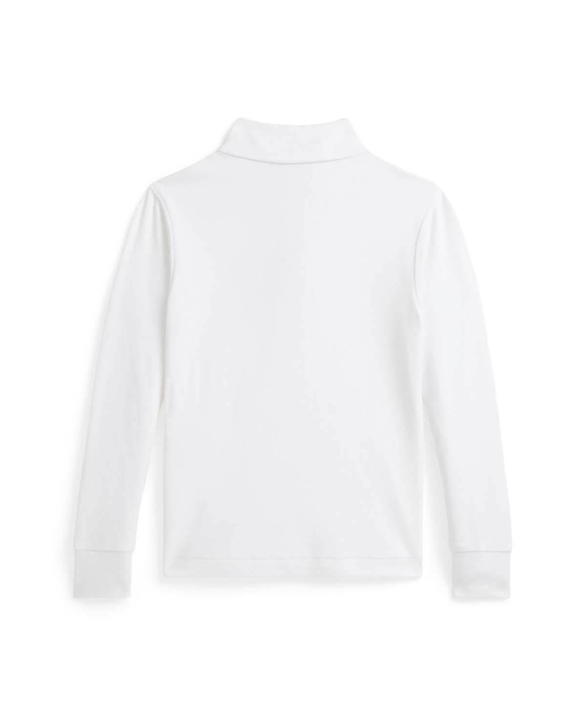 Polo Ralph Lauren Toddler And Little Boys Cotton Interlock Quarter-zip Pullover Sweatshirt In White