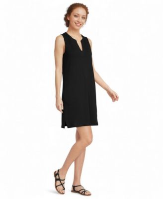 Women's Tall Cotton Jersey Notch Neck Dress