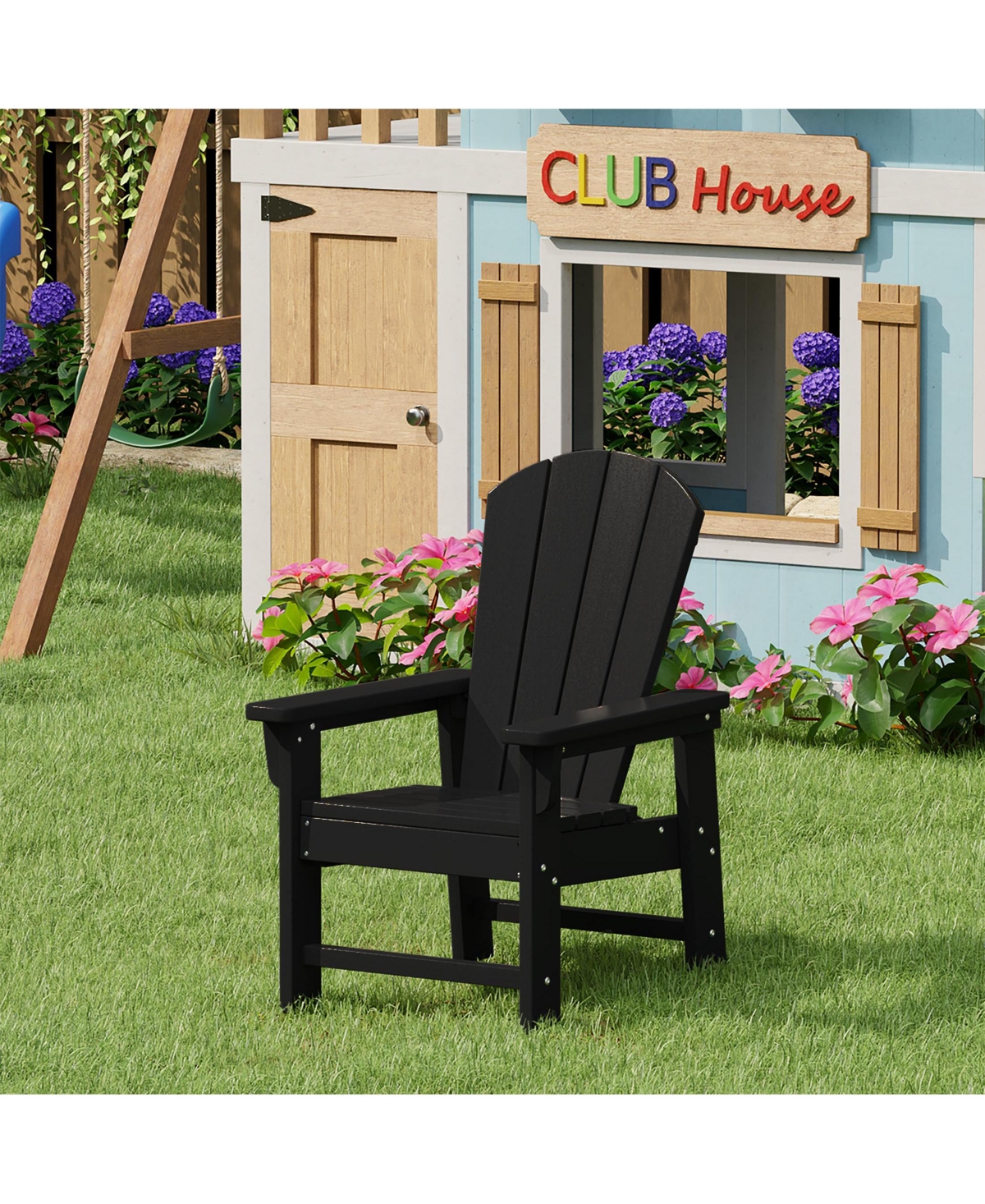 Kids Outdoor Hdpe Adirondack Plastic Patio Chair