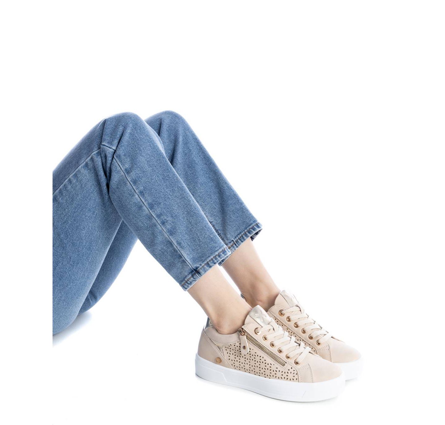Женские кроссовки XTI Lace-Up, цвет: Бежевый — фото 4
