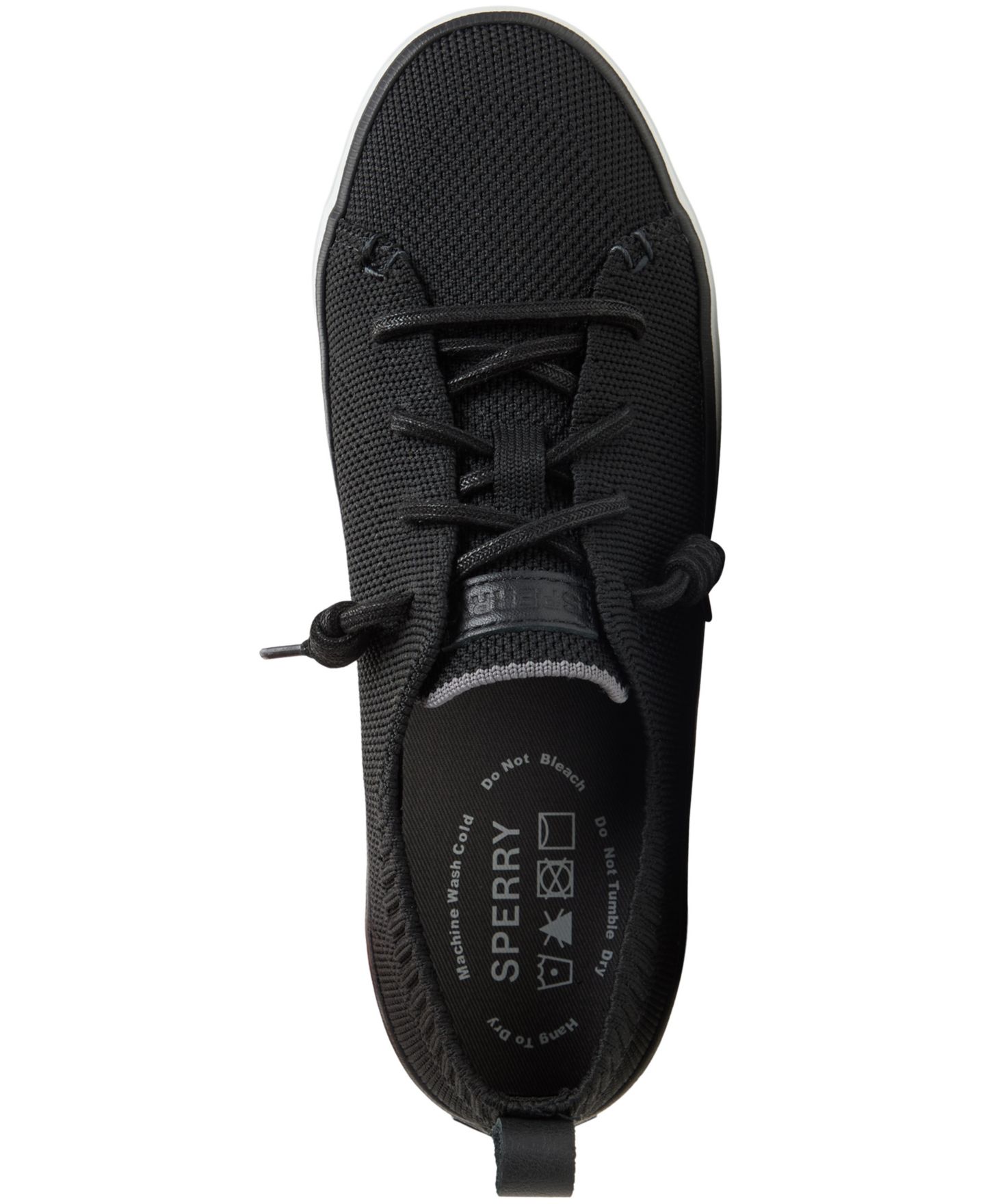Женские кроссовки Sperry Crest Vibe Knit Lace-Up, цвет: Чёрный — фото 4