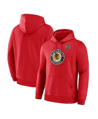 Fanatics - Men's Athletic Red Chicago Blackhawks 2025 Winter Classic Primary Logo Pullover Hoodie