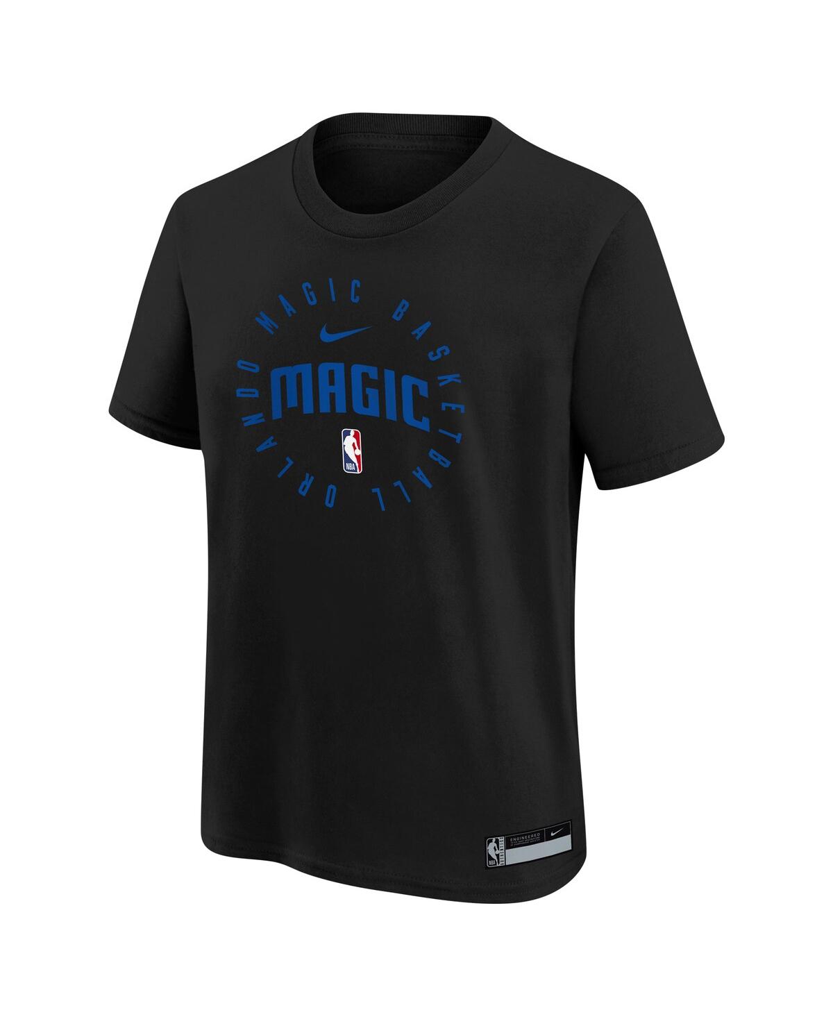 Nike Big Boys And Girls Black Orlando Magic Practice Legend T-shirt In Black