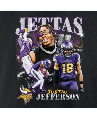 Men's Justin Jefferson Black Minnesota Vikings Notorious Player Graphic T-Shirt