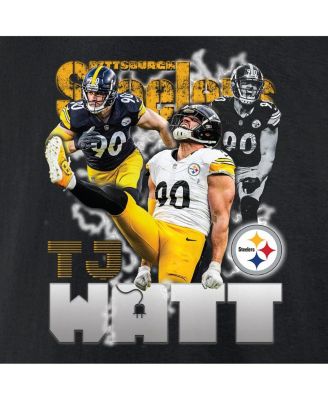 Men's T.J. Watt Black Pittsburgh Steelers Notorious Player Graphic T-Shirt