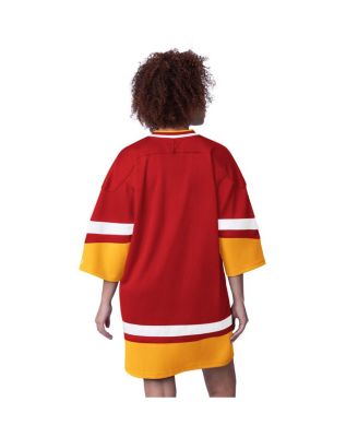 Women's Red Kansas City Chiefs Slap Shot 3/4 Sleeve Sneaker Dress