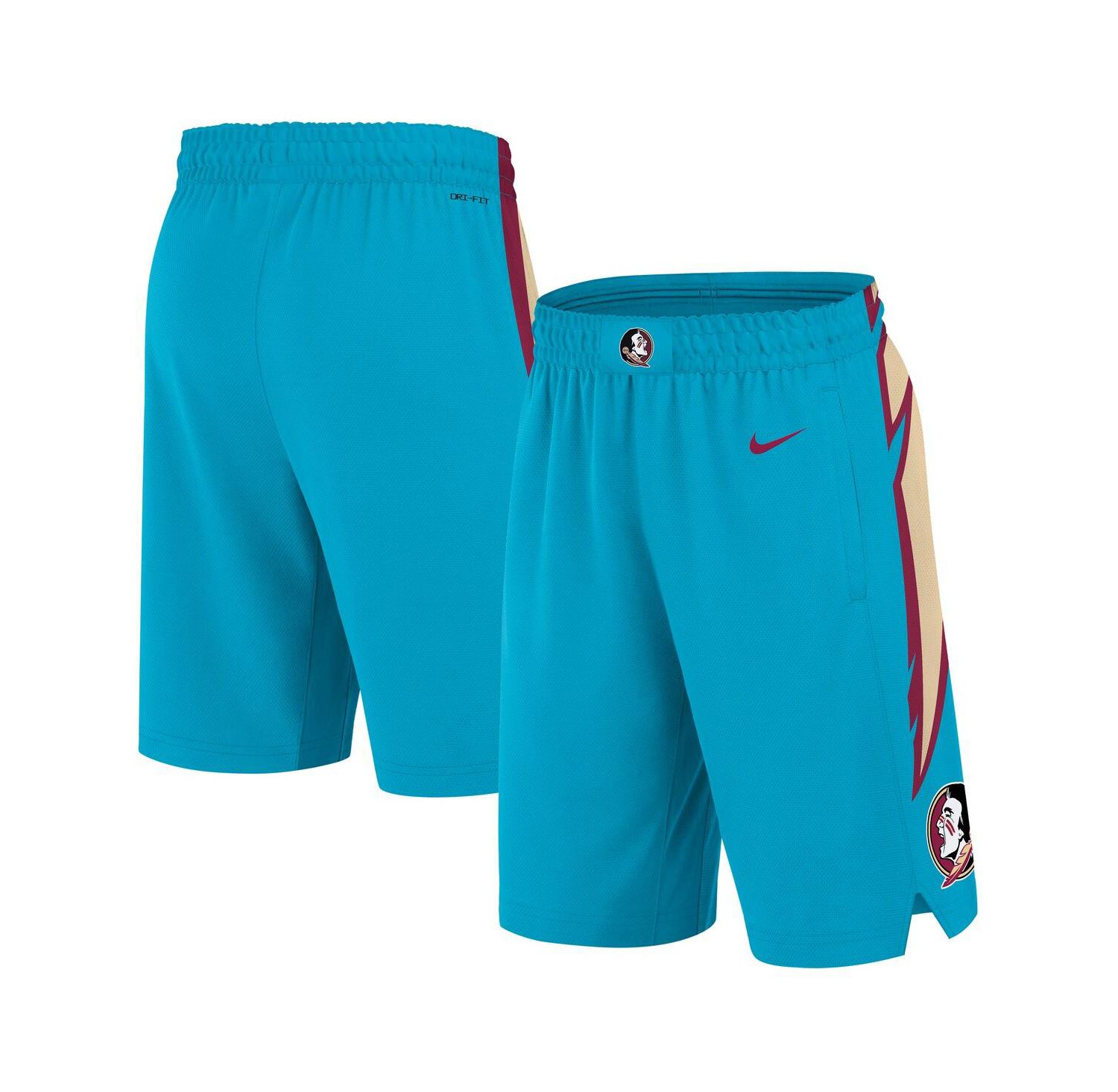 Men's Turquoise Florida State Seminoles Alternate Replica Performance Basketball Shorts