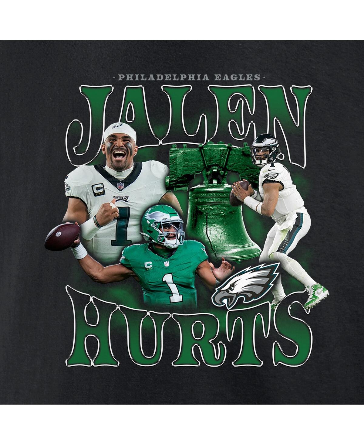 Fanatics Men's Jalen Hurts Black Philadelphia Eagles Notorious Player Graphic T-shirt In Black