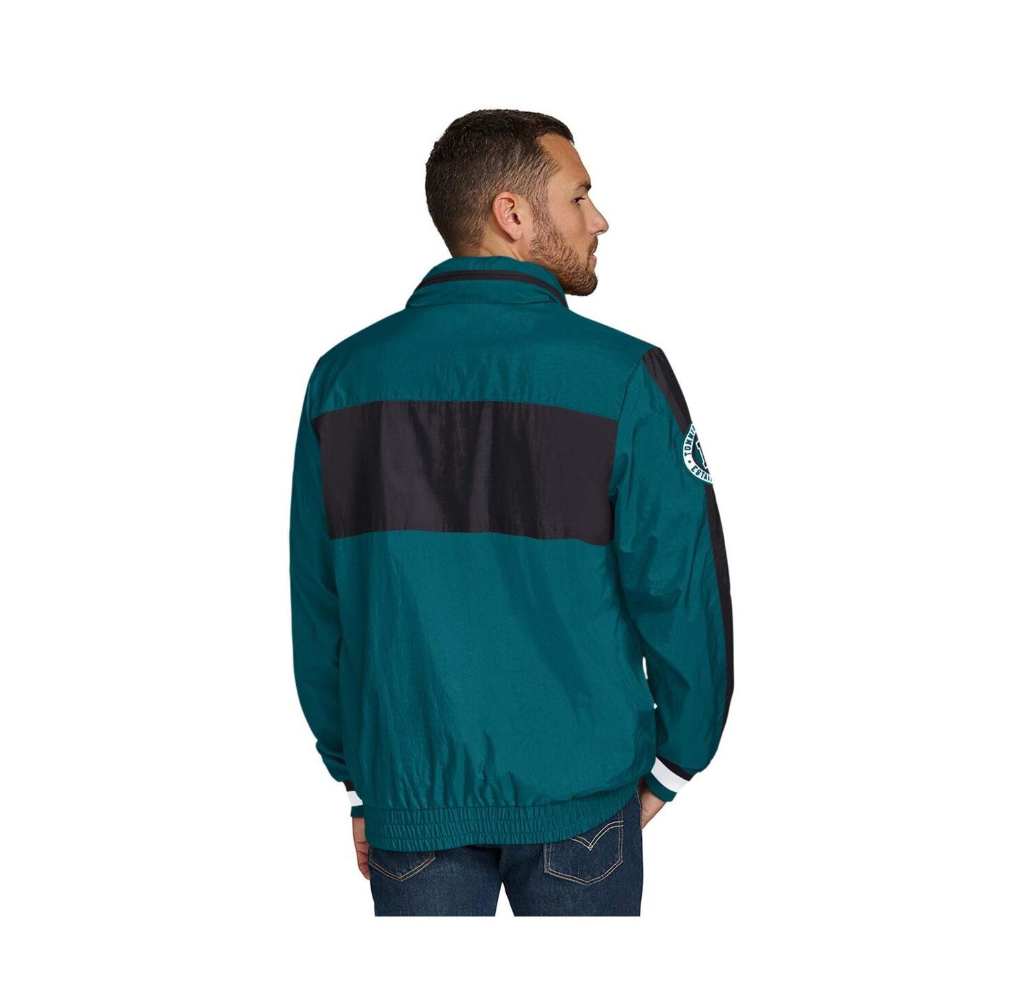 Men's Green Philadelphia Eagles Gael Lightweight Half-Zip Hoodie Jacket