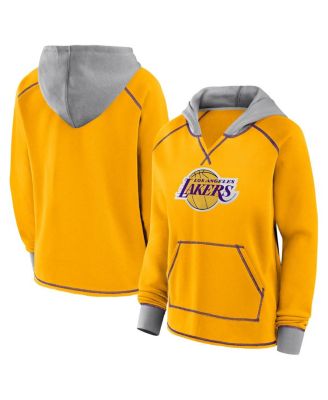 Logo Athletic - Women's Gold Los Angeles Lakers Boom Pullover Hoodie