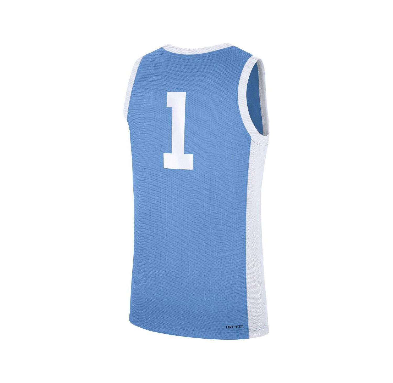 Men's 1 Carolina Blue North Carolina Tar Heels Alternate Replica Jersey