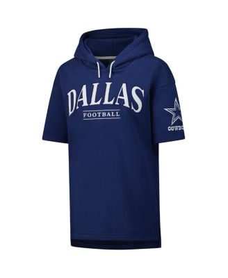 Men's and Women's Navy Dallas Cowboys Elements Ready Short Sleeve Pullover Hoodie