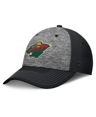 Fanatics - Men's Gray/Black Minnesota Wild Fundamental Top Shelf 2-Tone Flex Hat
